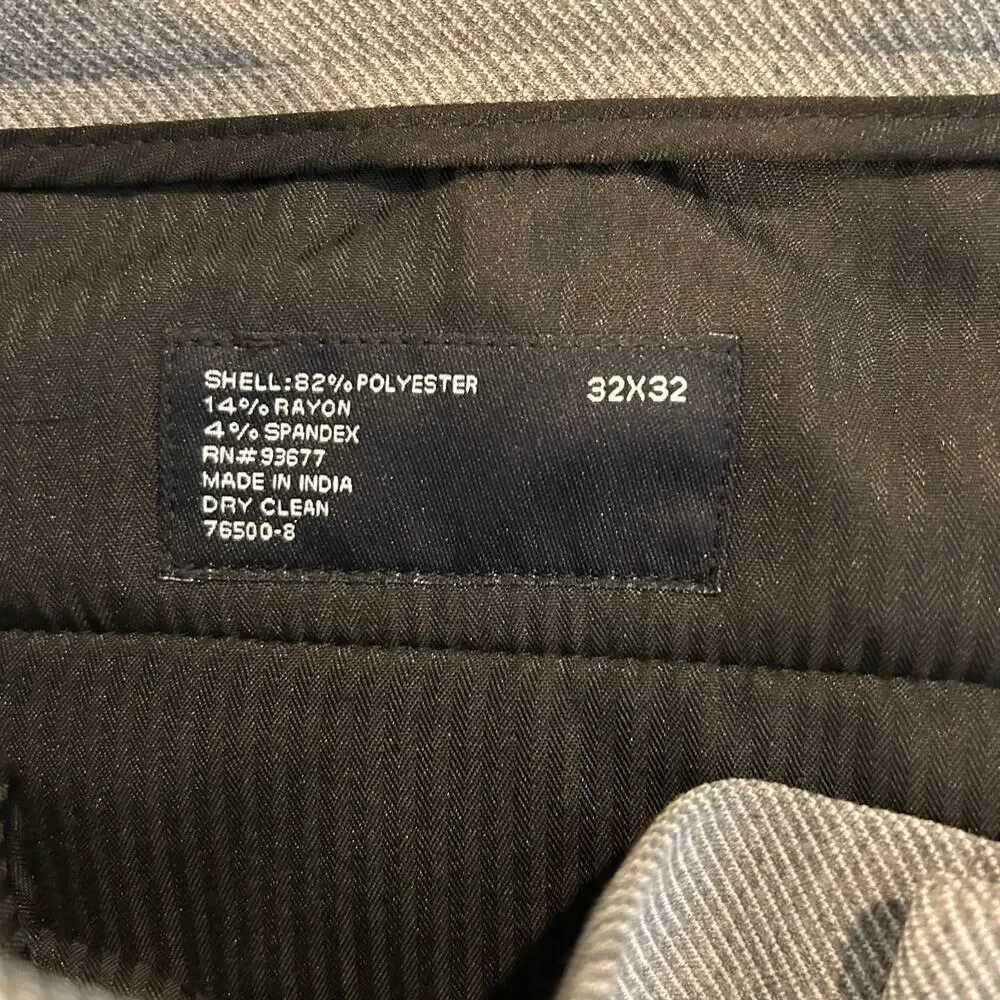 J. Ferrar cargo‎ pant- 32x32-slim fit cargo gray pockets stretch Men's NWT